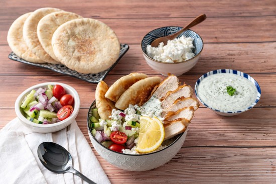 Greek Chicken Gyro Bowls