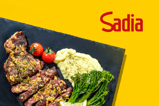 Miso-Butter Ribeye Steak with Wasabi Mash