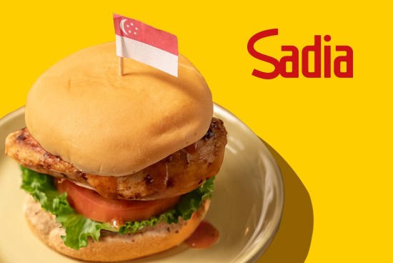 Chilli Crab Sauce Chicken Burger