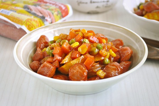 Oriental Stir-fried Franks with Potatoes | Sadia Singapore